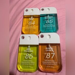Wish Hydrating Fragrance Mist Set - Yellow, Green, Orange, Teal